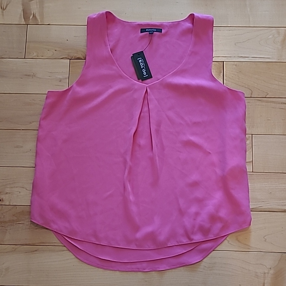 RW&CO brand new women's XS pink tank top